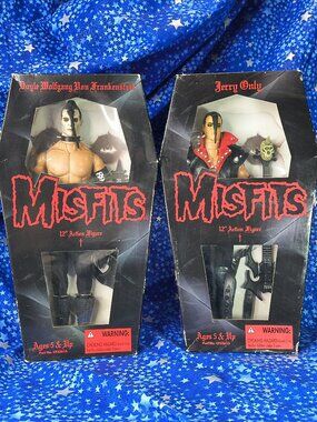 2 Jerry & Doyle, New In Box 12" 21st Century Toys Misfits action figures 1999